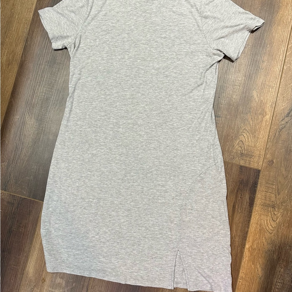 BP Gray Casual T-Shirt Dress